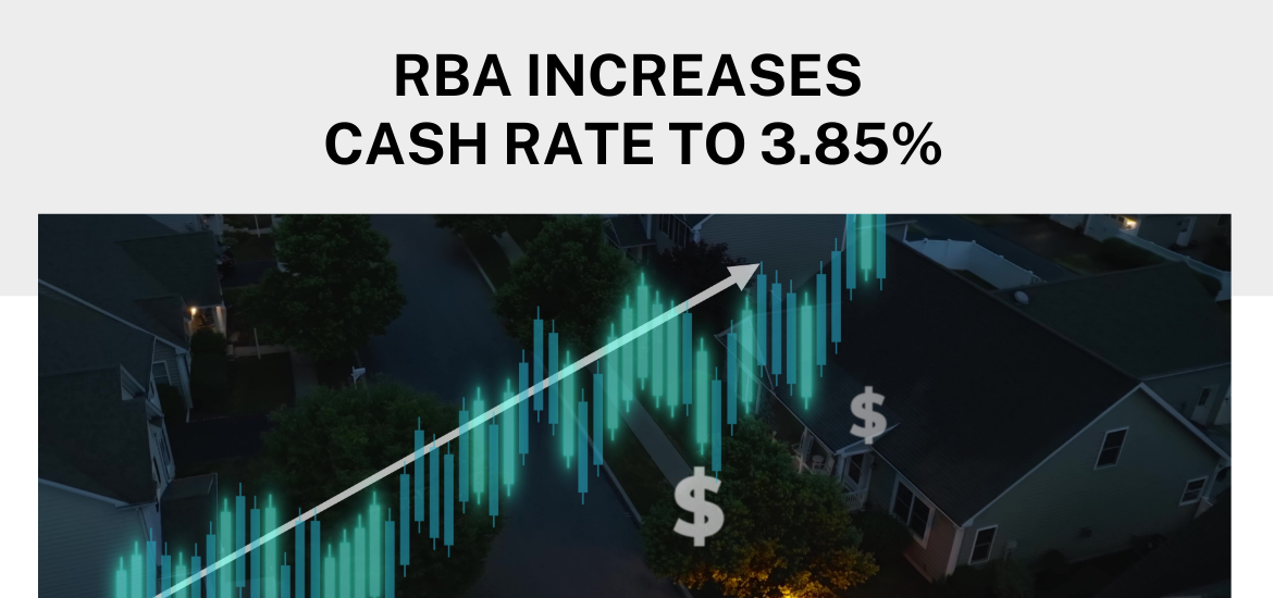 RBA Increase To 3.85