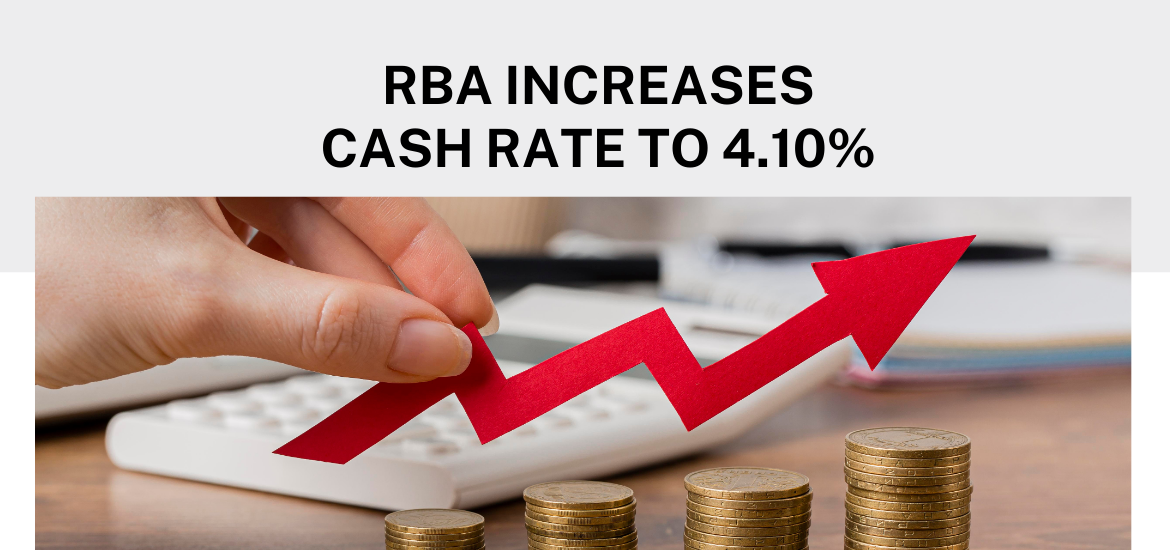 RBA Increase To 4.10